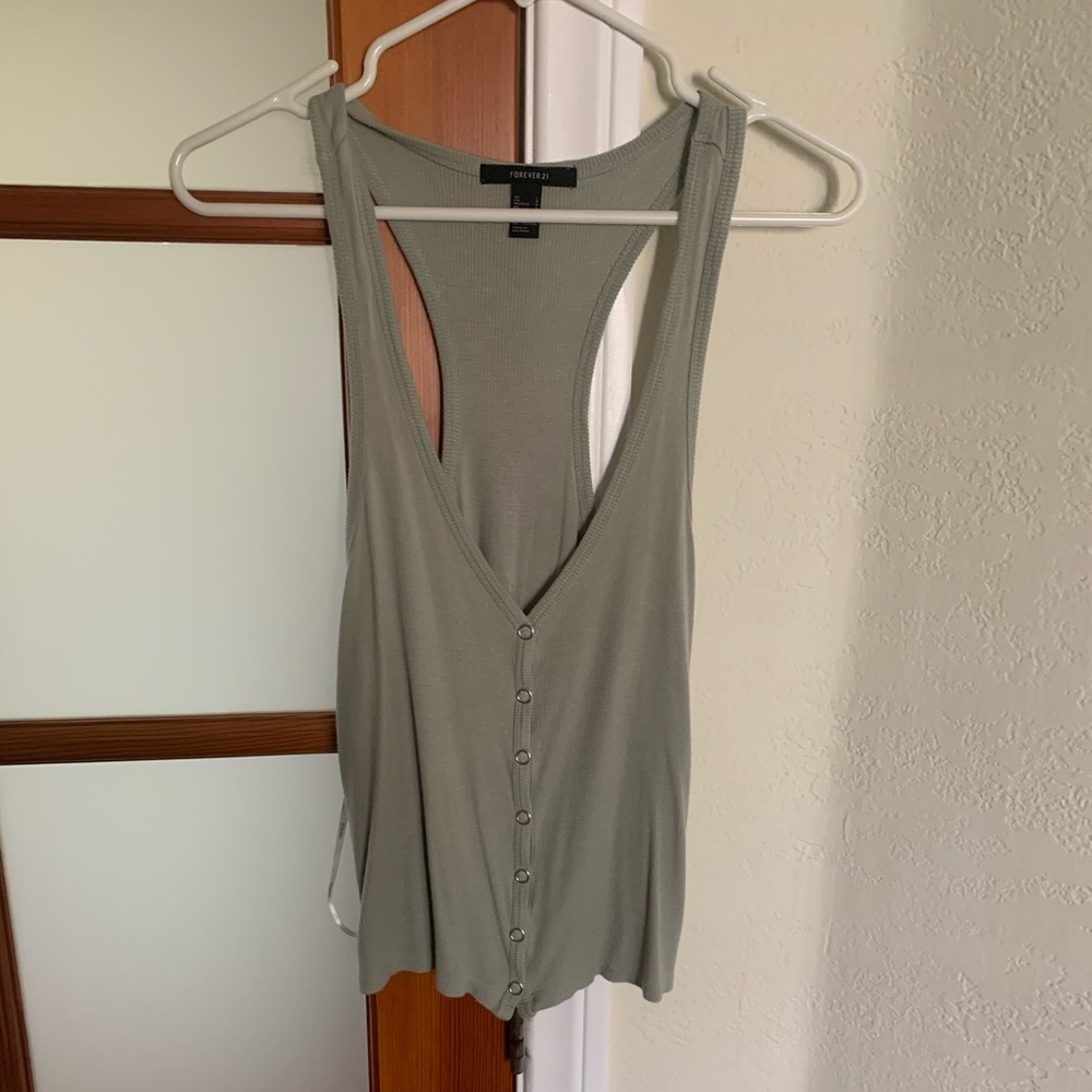 Button up tank top